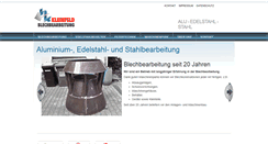 Desktop Screenshot of kleinfeld-blechbearbeitung.de